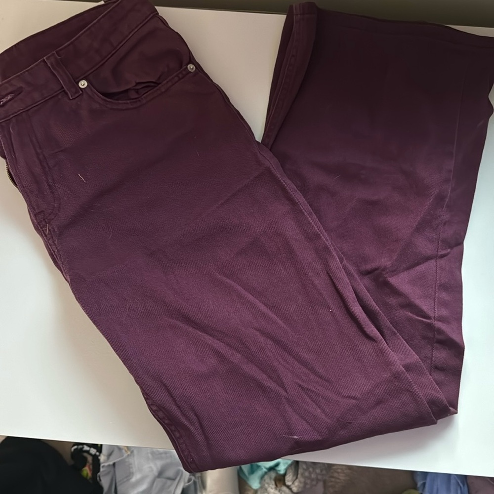 Purple Straight Leg Jeans